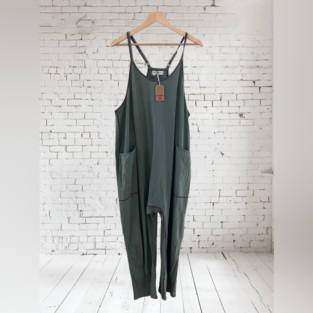 Natural Life Lucy Jumpsuit in Sage Size XL New With Tags - Picture 5 of 7